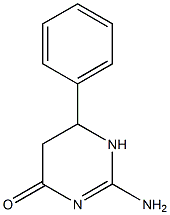 2-AMINO-6-PHENYL-5,6-DIHYDROPYRIMIDIN-4-ONE Struktur