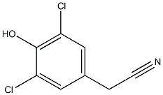 3,5-DICHLORO-4-HYDROXYBENZYLCYANIDE Struktur