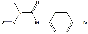 1-METHYL-3(PARA-BROMOPHEYL)-1-NITROSOUREA Struktur