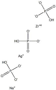 SILVERSODIUMHYDROGENZIRCONIUMPHOSPHATE Struktur