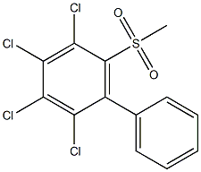 6-METHYLSULPHONYLTETRACHLOROBIPHENYL Struktur