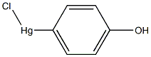 MERCURY,CHLORO(PARA-HYDROXYPHENYL)- Struktur