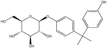 BISPHENOLAMONO-BETA-D-GLUCOPYRANOSIDE Struktur