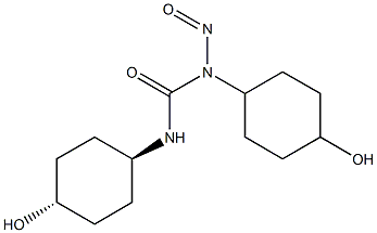 1,3-BIS(TRANS-4-HYDROXYCYCLOHEXYL)-1-NITROSOUREA Struktur