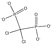 (DICHLOROMETHYLENE)DIPHOSPHONATE Struktur