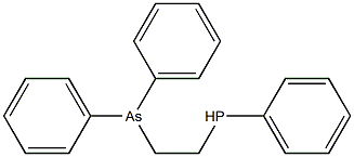 1-PHENYLPHOSPHINO-2-DIPHENYLARSINOETHANE Struktur