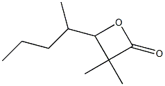 3-HYDROXY-2,2,4-TRIMETHYLHEPTANOICACIDBETA-LACTONE Struktur