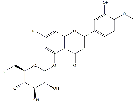 HESPERETIN5-GLUCOSIDE Struktur