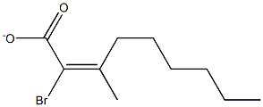 N-HEXYL-ALPHA-BROMOCROTONATE Struktur