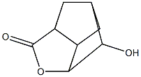 2-HYDROXY-4-OXATRICYCLO(4.2.1.0-(3,7)-)NONAN-5-ONE Struktur