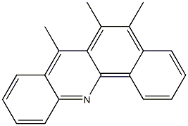 5,6,7-TRIMETHYLBENZ(C)ACRIDINE Struktur