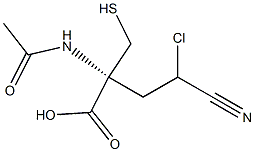 N-ACETYL-1-S-2-CHLOROCYANOETHYLCYSTEINE Struktur