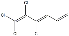 TETRACHLOROHEXATRIENE Struktur