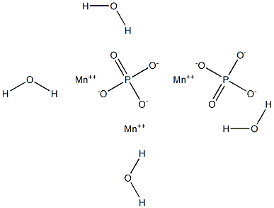 MANGANESE(II)PHOSPHATETETRAHYDRATE Struktur