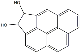 3,4-DIHYDROCYCLOPENTA(CD)PYRENE-3,4-DIOL Struktur