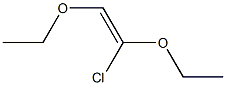 CHLORO-1,2-DIETHOXYETHYLENE Struktur