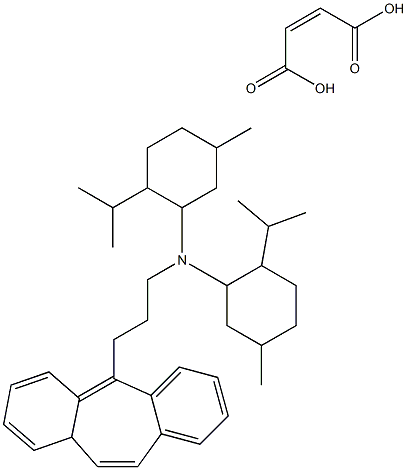 DIBENZO(A,D)CYCLOHEPTENE,5-(3-DIMENTHYLAMINOPROPYL)-,MALEATE Struktur