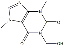 1-(HYDROXYMETHYL)THEOBROMINE Struktur