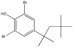 2,6-DIBROMO-4-(1,1,3,3-TETRAMETHYLBUTYL)PHENOL Struktur