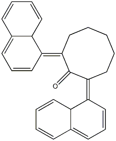 2,8-BIS(ALPHA-NAPHTHYLIDENE)CYCLOOCTANONE Struktur