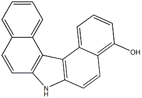 DIBENZO(C,G)CARBAZOLE,4-HYDROXY- Struktur