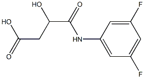 N-(3,5-DIFLUOROPHENYL)-3-HYDROXYSUCCINAMICACID Struktur