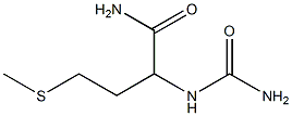 GAMMA-METHYLTHIO-ALPHA-UREIDOBUTYLAMIDE Struktur