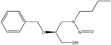 (S)-N-NITROSO-N-(2-BENZYLOXY-3-HYDROXYPROPYL)BUTYLAMINE Struktur