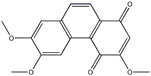 3,6,7-TRIMETHOXY-1,4-PHENANTHRENEQUINONE Struktur