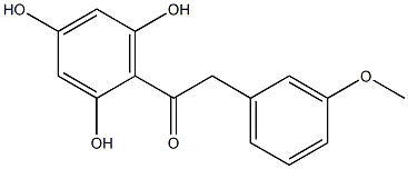 3-METHOXYBENZYL-2,4,6-TRIHYDROXYPHENYLKETONE Struktur