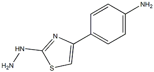 THIAZOLE,4-(PARA-AMINOPHENYL)-2-HYDRAZINO- Struktur