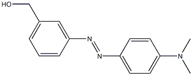 BENZYLALCOHOL,META((PARA-DIMETHYLAMINOPHENYL)AZO)- Struktur