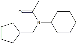 TRANS-N-ACETYL-4-CYCLOPENTYLMETHYLCYCLOHEXYLAMINE Struktur