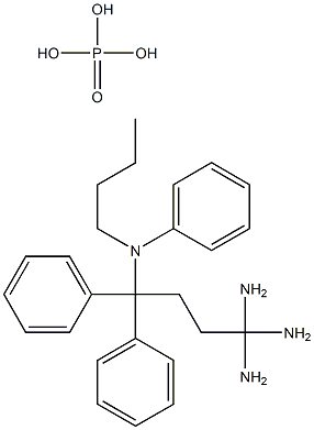 4,4,4-(N,N-Dibutyl)-triaminotriphenylamine phosphate Struktur