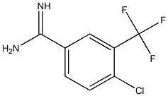 4-CHLORO-3-TRIFLUOROMETHYL-BENZAMIDINE Struktur