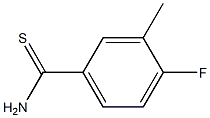 4-FLUORO-3-METHYL-THIOBENZAMIDE Struktur