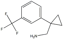 [1-(3-Trifluoromethylphenyl)cyclopropyl]methylamine Struktur