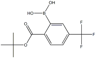 Tert-Butyl-4'-(trifluoromethyl)benzoate-2'-boronicacid Struktur