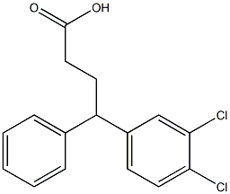 4-(3,4-Dichlorophenyl)-4-phenylbutanoic acid Struktur