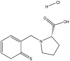 (R)-alpha-(2-Thiophenylmethyl)-proline hydrochloride Struktur