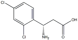 (S)-3-Amino-3-(2,4-dichloro-phenyl)-propanoic acid Struktur