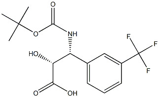 N-Boc-(2R,3R)-3-Amino-2-hydroxy-3-(3-trifluoromethyl-phenyl)-propanoic acid Struktur