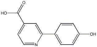 6-(4-Hydroxyphenyl)-isonicotinic acid Struktur