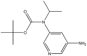 tert-butyl 5-aminopyridin-3-yl(isopropyl)carbamate Struktur