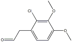 2-Chloro-3,4-dimethoxyphenylacetaldehyde Struktur