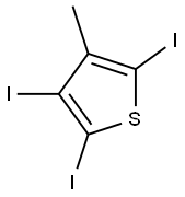 2,3,5-triiodo-4-methyl-Thiophene Struktur