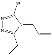 (4-Allyl-5-ethyl-4H-[1,2,4]triazol-3-ylsulfanyl)- Struktur