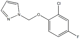 1-(2-Chloro-4-fluoro-phenoxymethyl)-1H-pyrazol- Struktur