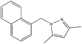 3,5-Dimethyl-1-naphthalen-1-ylmethyl-1H-pyrazol- Struktur