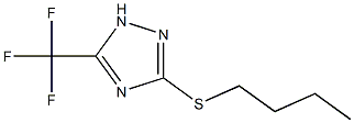 3-Butylsulfanyl-5-trifluoromethyl-[1,2,4]triazol- Struktur